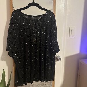 Black See Through Mesh Top